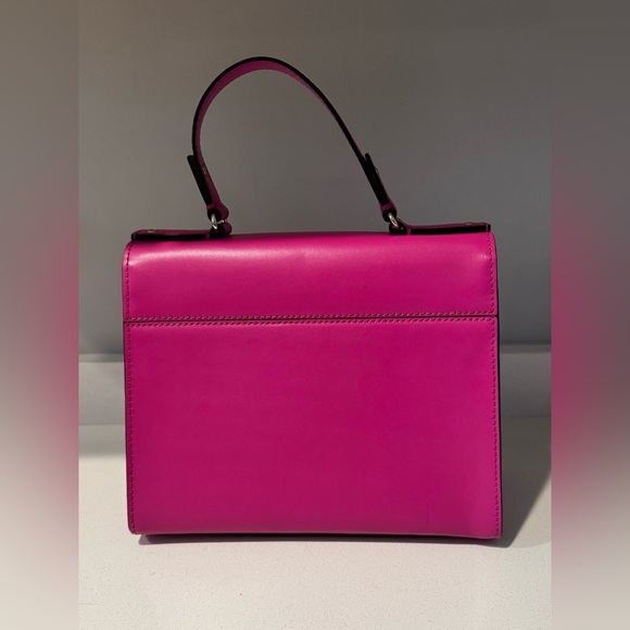 Kate Spade Doris Fuchsia Pink Satchel/Crossbody With Latch Closure Detail - Picture 11 of 11